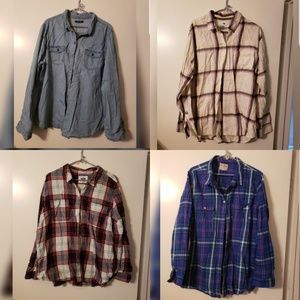 OLD NAVY 4 for 1 Button-Down Bundle! [Size XL]